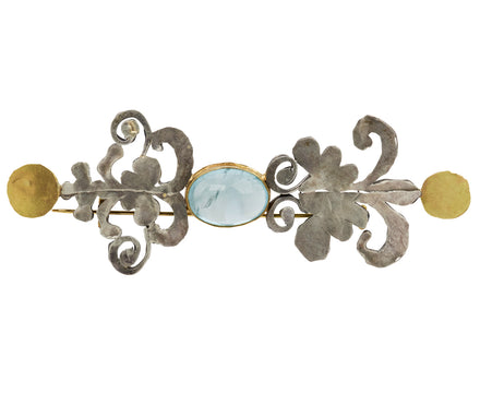 Aquamarine Shape Brooch