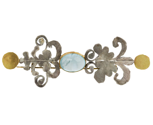Aquamarine Shape Brooch