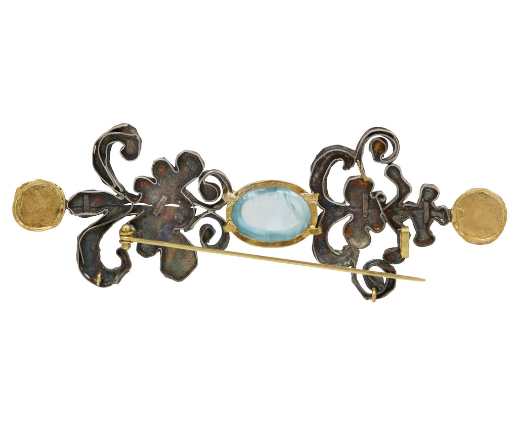 Aquamarine Shape Brooch