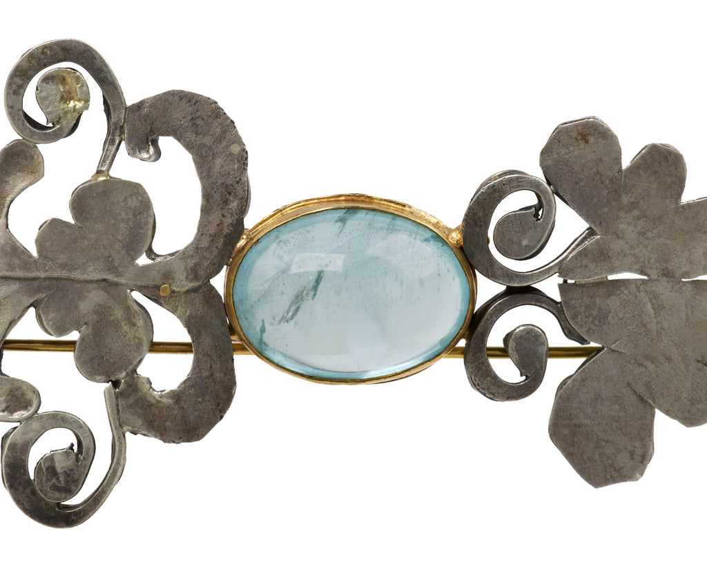 Aquamarine Shape Brooch