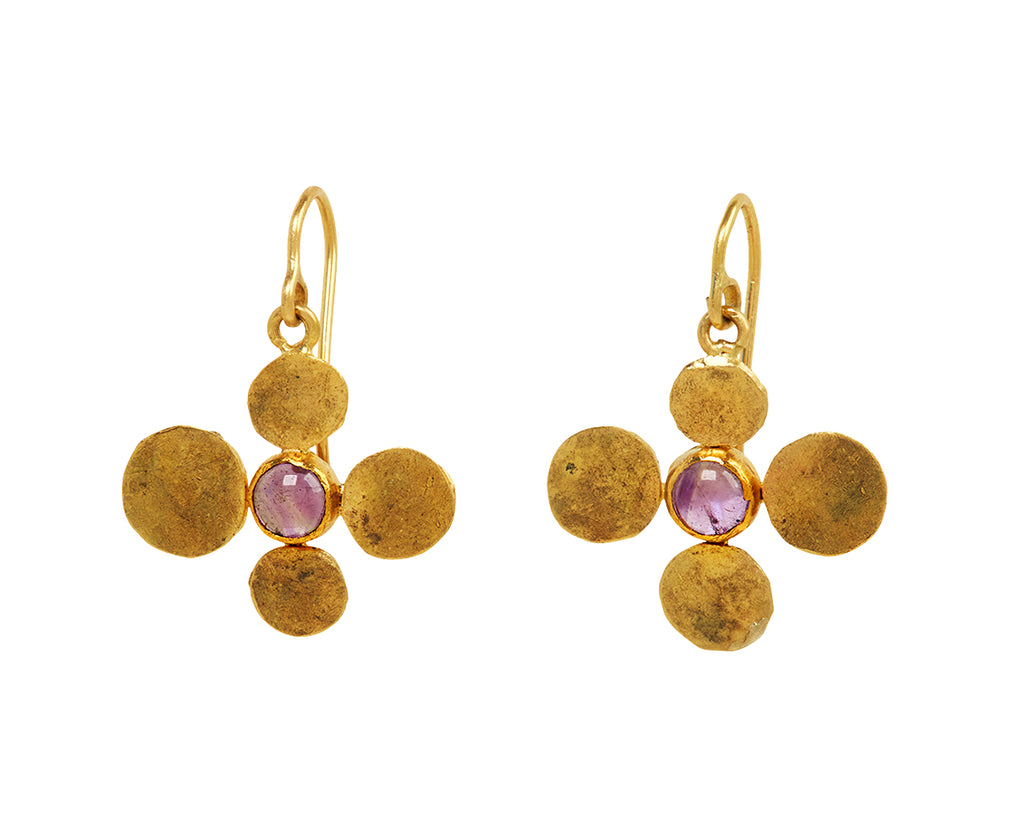 Amethyst Squash Motif Earrings - TWISTonline 