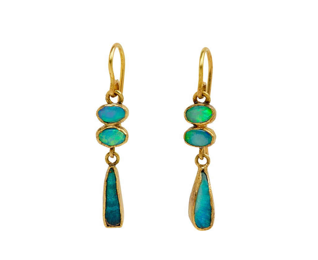 Judy Geib Small Studio Sweep Opal Drop Earrings