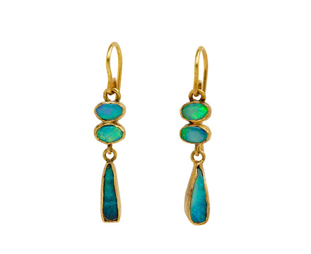 Judy Geib Small Studio Sweep Opal Drop Earrings