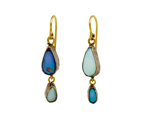 Judy Geib Studio Sweep Opal Drop Earrings