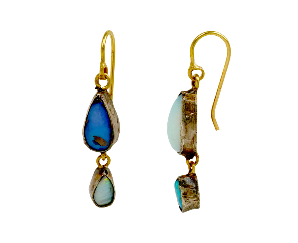 Judy Geib Studio Sweep Opal Drop Earrings - side