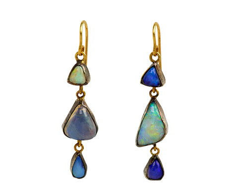 Judy Geib Studio Sweep Opal Drop Earrings