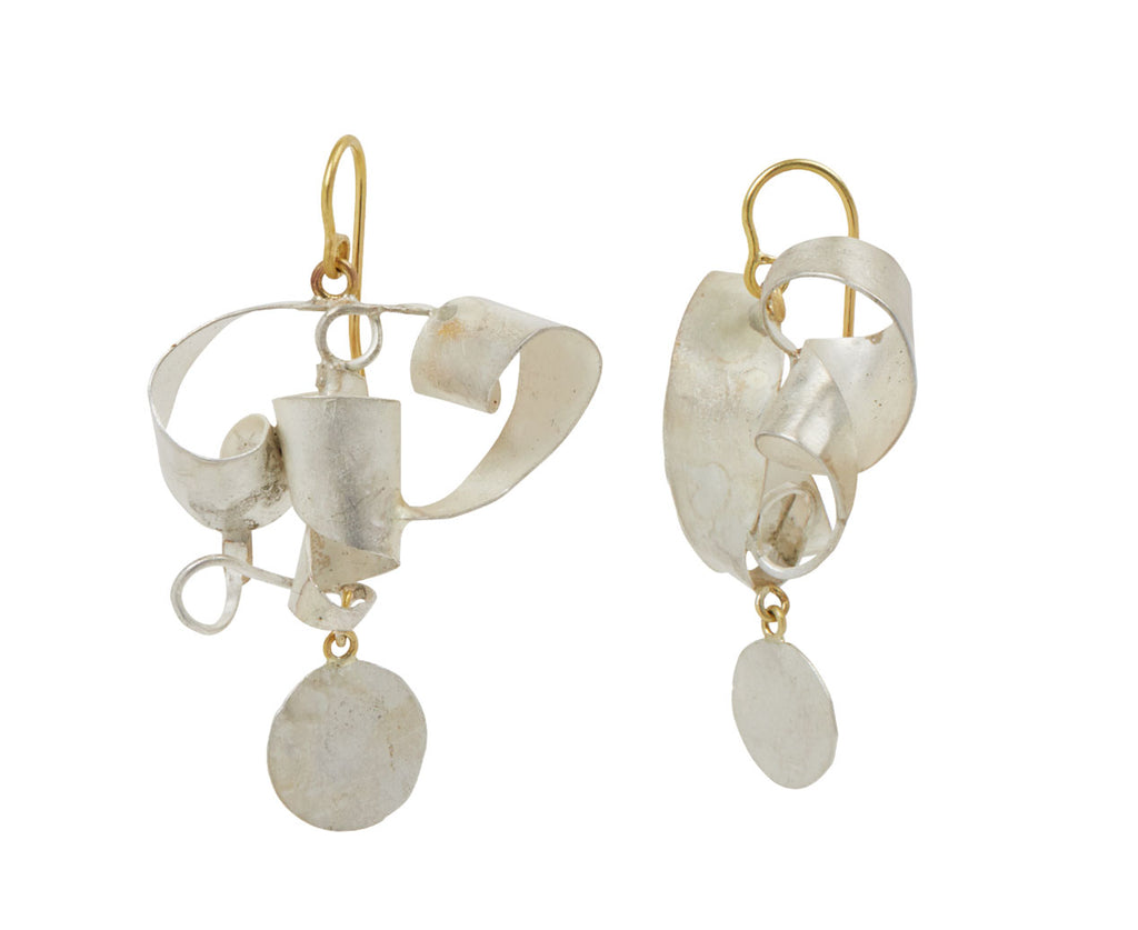 Silver Tangly Squash Earrings