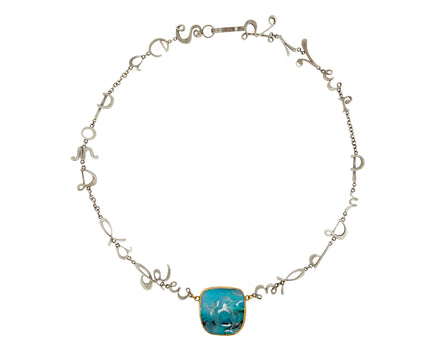 Watery Themed Opal Necklace
