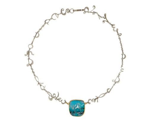 Watery Themed Opal Necklace