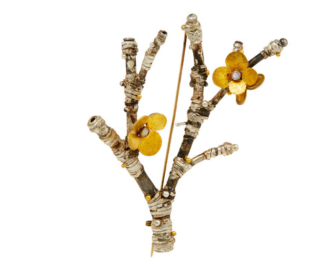 Smaller Cherry Branch Brooch - TWISTonline 