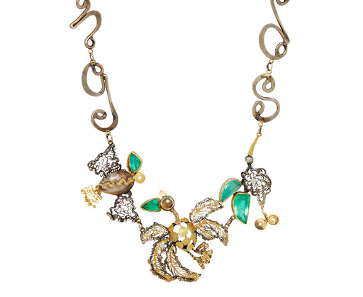 Colombian Emerald Birdsong Necklace