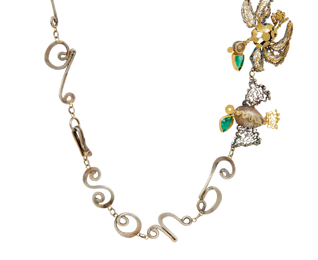 Colombian Emerald Birdsong Necklace