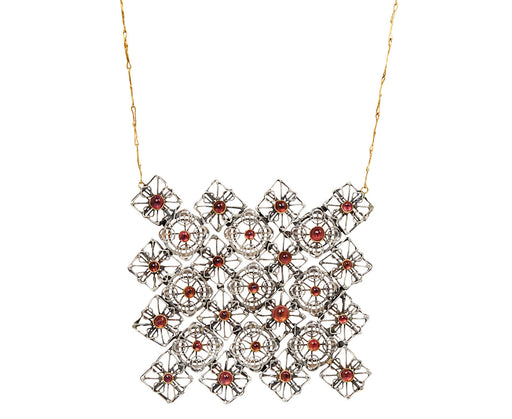 Pink Tourmaline Cosmic Ornament Necklace