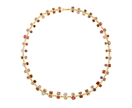 Multi Gem Confetti Necklace