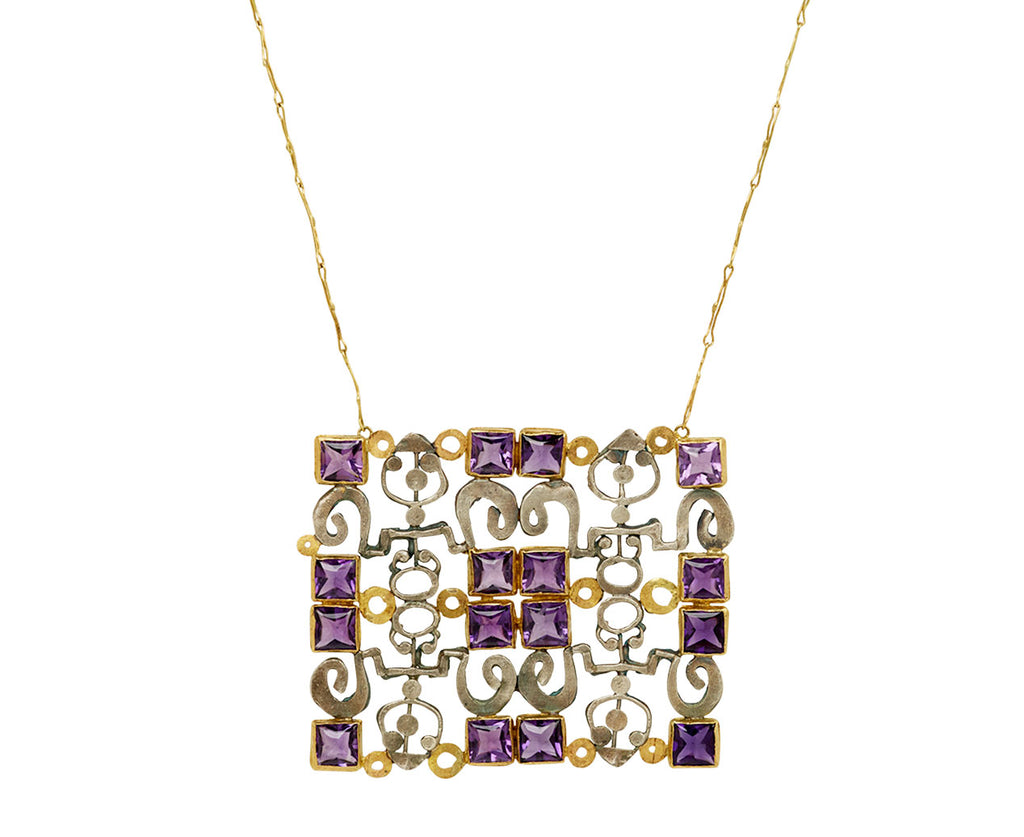 Amethyst Cosmic Textile 2 Necklace