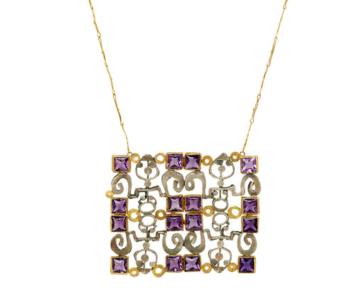 Amethyst Cosmic Textile 2 Necklace