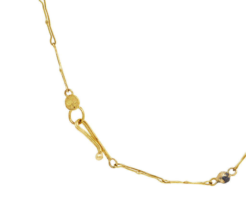 Ruby and Opal Cosmic Textile Necklace