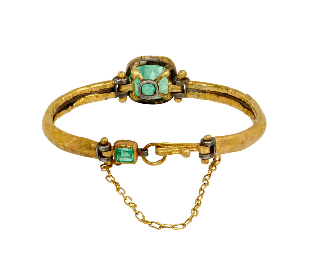 Cushion Cut Emerald Bracelet