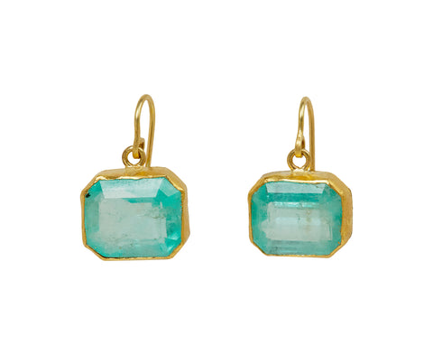 Pretty Light Colombian Emerald Earrings