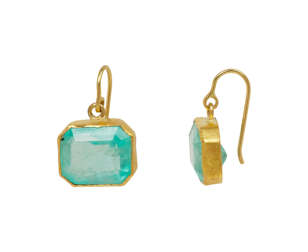 Pretty Light Colombian Emerald Earrings