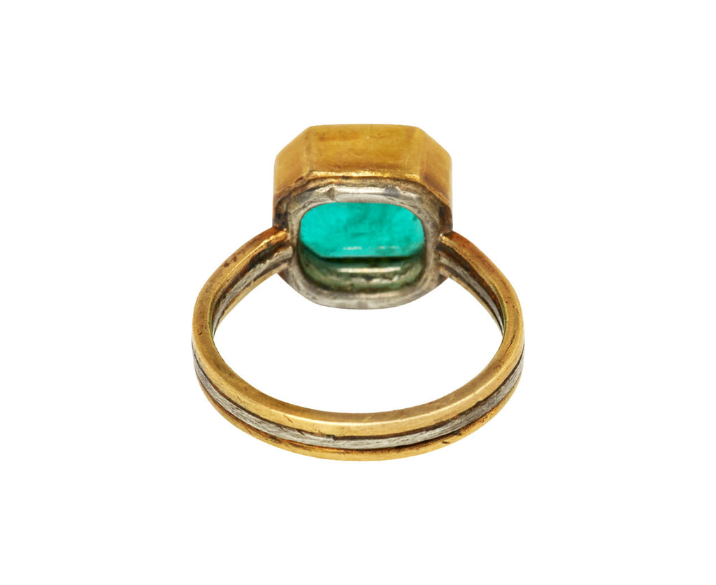 Lovely Square Colombian Emerald Ring - TWISTonline 
