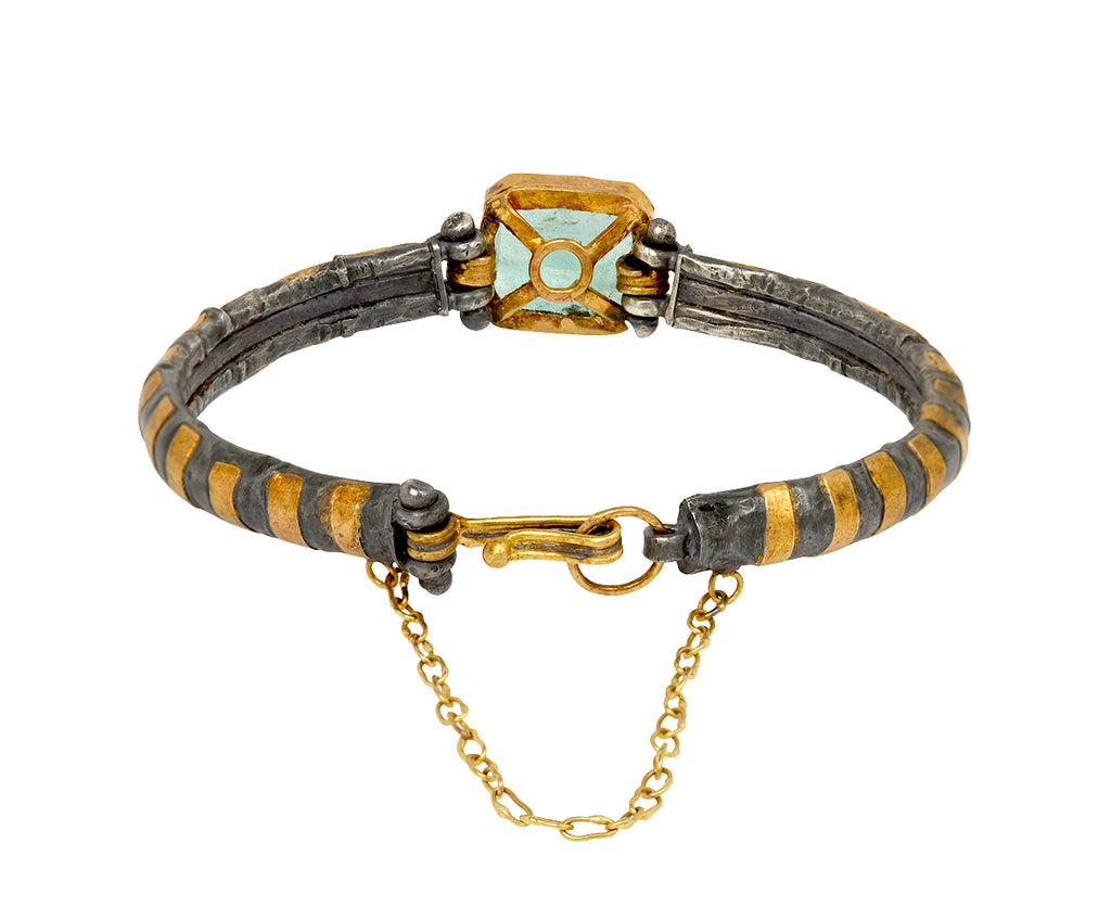 Square Cut Colombian Emerald Bracelet