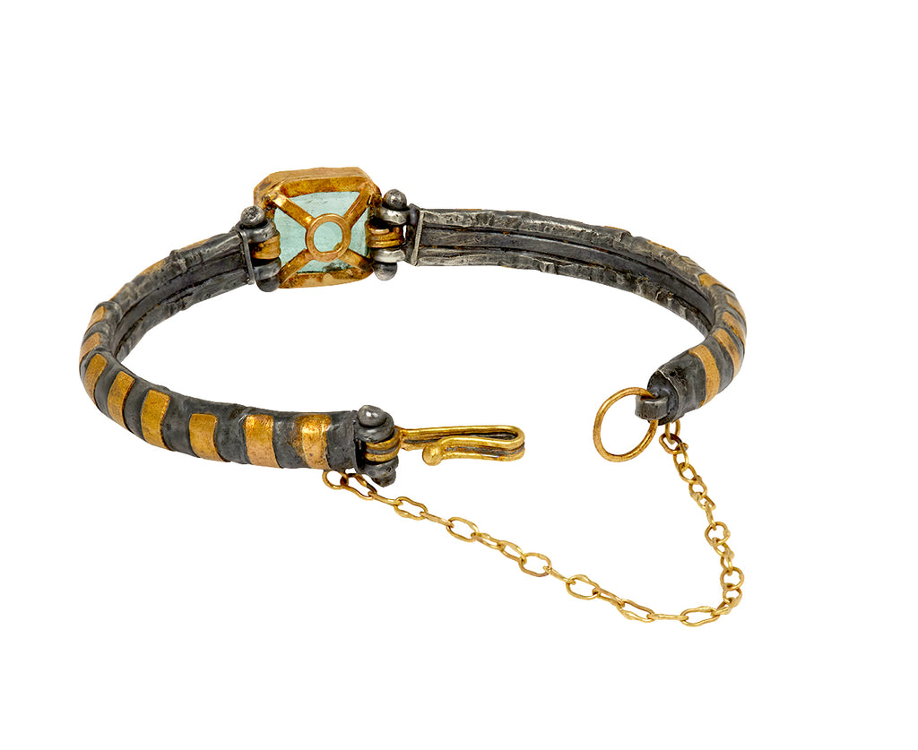 Square Cut Colombian Emerald Bracelet