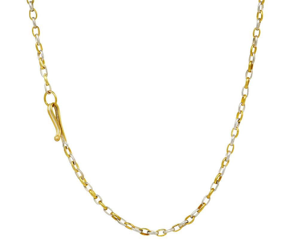 Silver and Gold Colombian Emerald Echo Earth Necklace