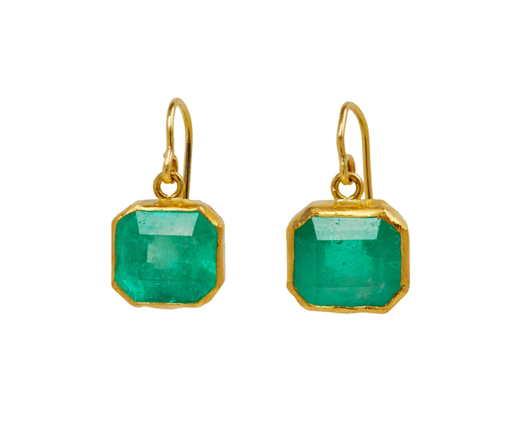 Lovely Colombian Emerald Drop Earrings - TWISTonline 