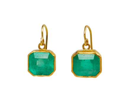 Lovely Colombian Emerald Drop Earrings - TWISTonline 
