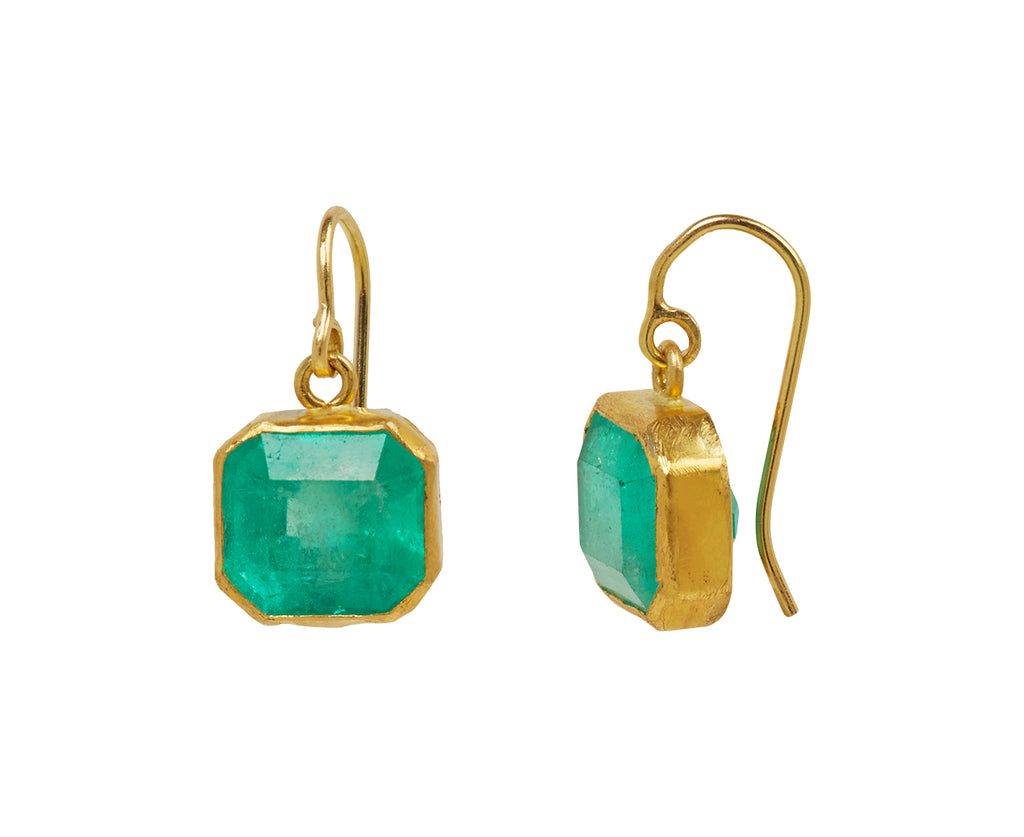 Lovely Colombian Emerald Drop Earrings - TWISTonline 