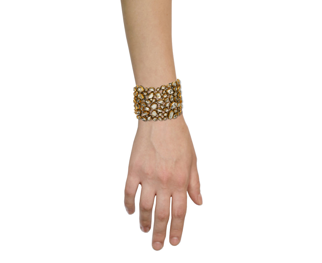 Herkimer Diamond Cuff Bracelet