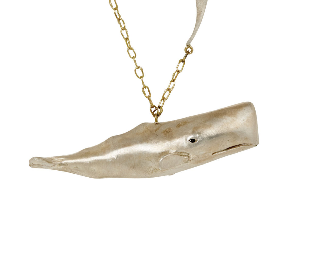 Silver Moby Dick Wave Necklace - TWISTonline 