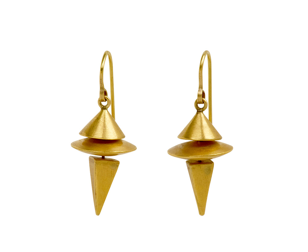 Judy Geib Three Tiered Neo Geo Earrings