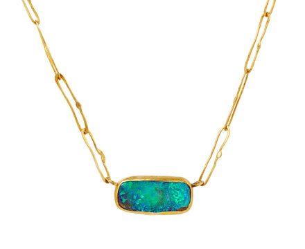 Lovely Rectangular Opal Echo Necklace - TWISTonline 