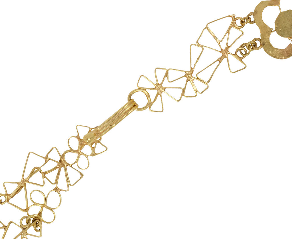 Squash Flower Pinwheel Peter Pan Collar Necklace