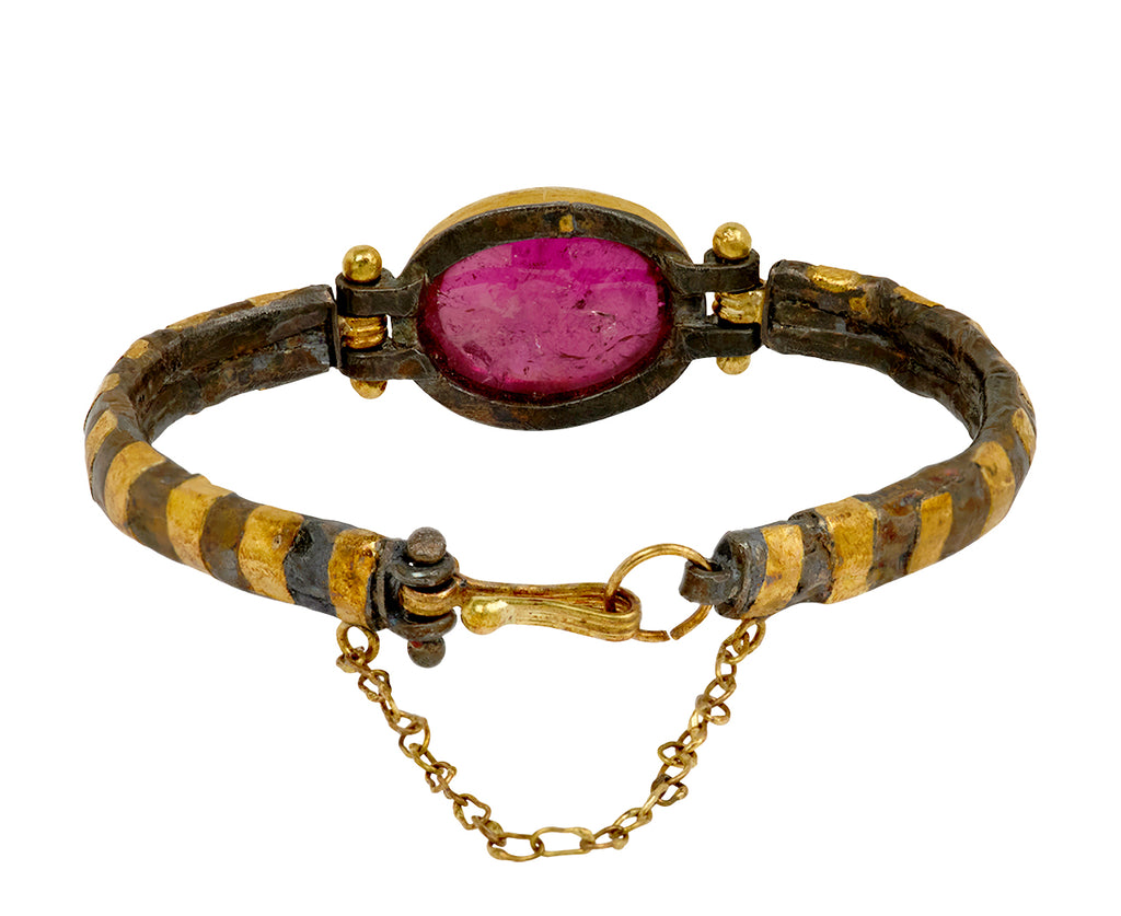 Judy Geib Striped Pink Tourmaline Bracelet - back