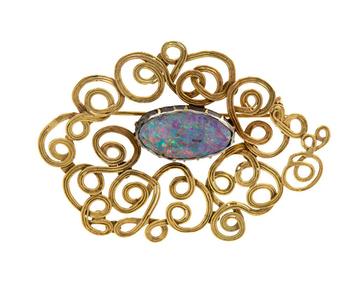 Ribbony Opal Pin