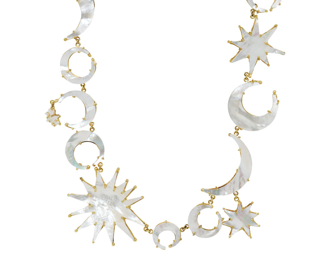 Mother-of-Pearl Sun and Moon Necklace