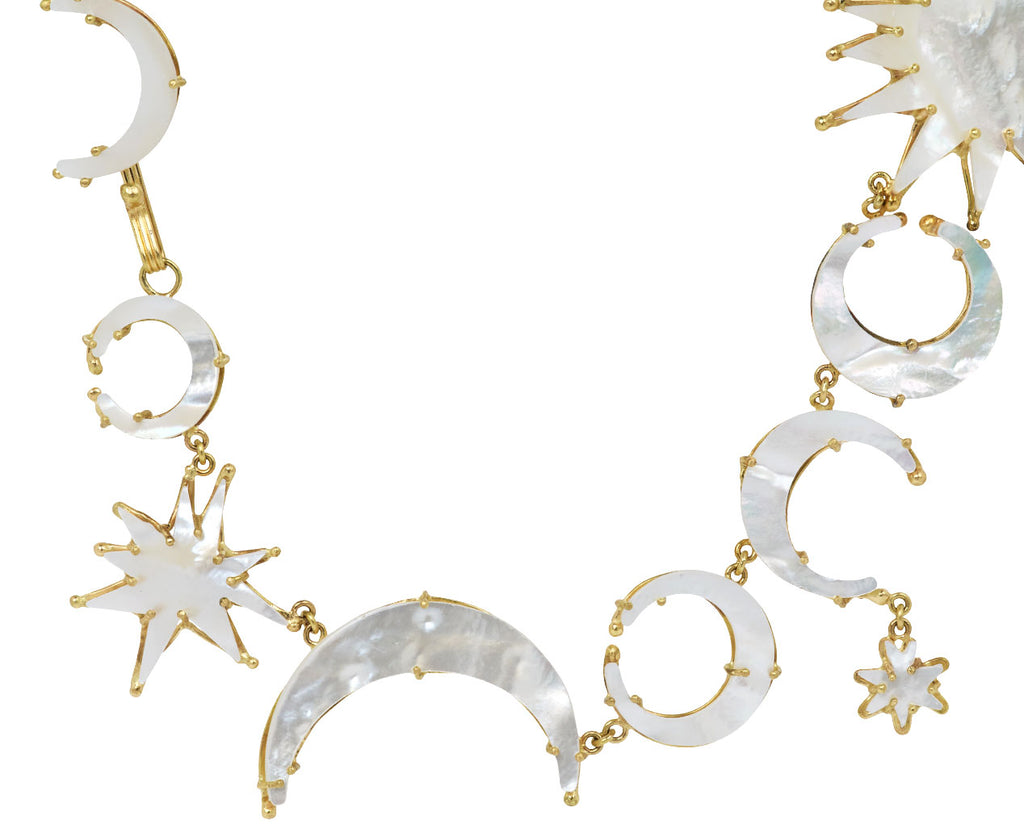 Mother-of-Pearl Sun and Moon Necklace