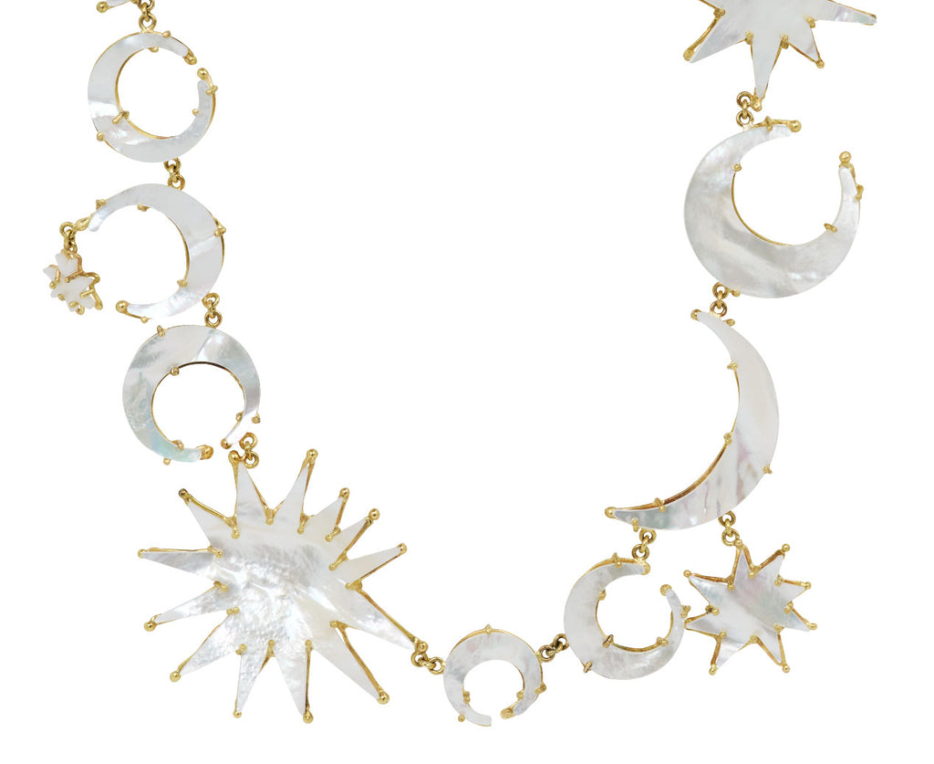Mother-of-Pearl Sun and Moon Necklace