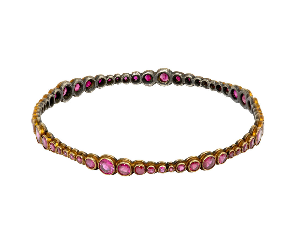 Swoosh Ruby Bangle Bracelet