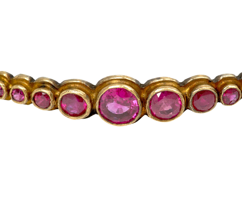 Swoosh Ruby Bangle Bracelet