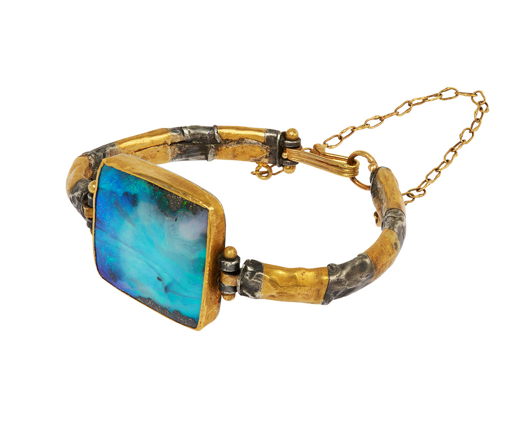 Flashy Squaring Boulder Opal Bracelet - TWISTonline 