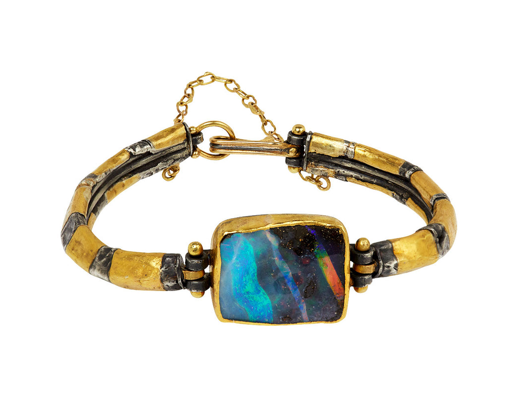 Vibrant Square Boulder Opal Bracelet