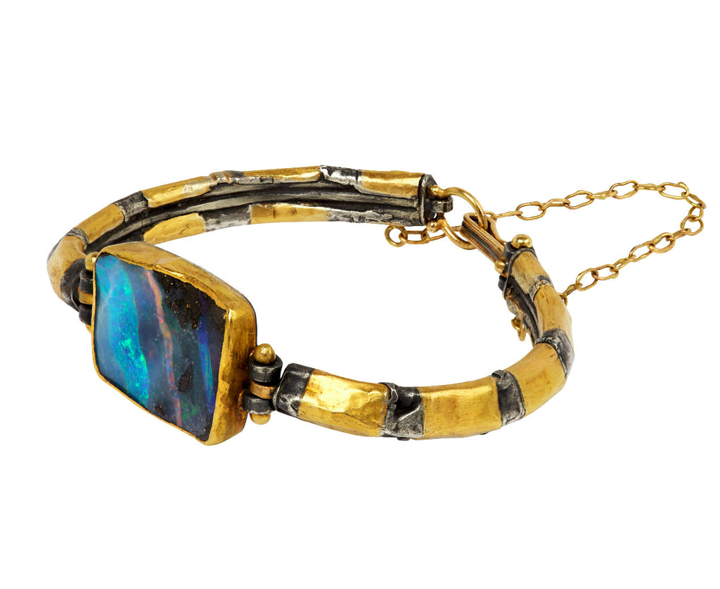 Vibrant Square Boulder Opal Bracelet
