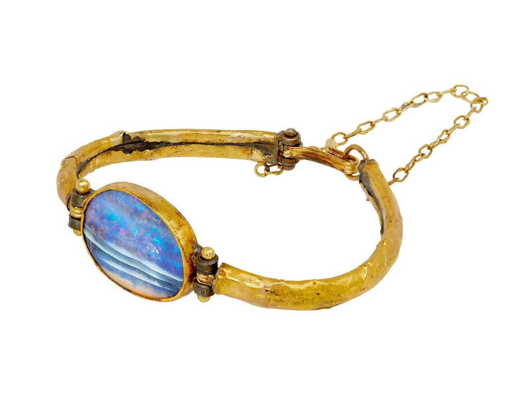 Lovely Striped Boulder Opal Bracelet