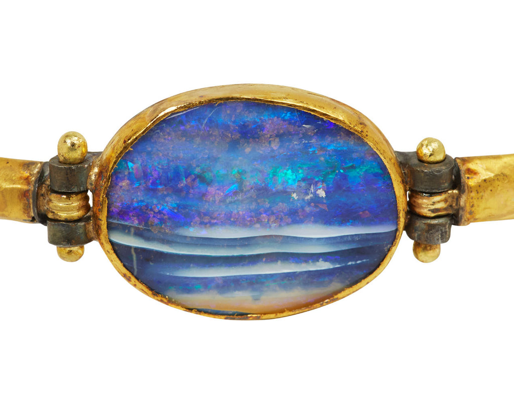 Lovely Striped Boulder Opal Bracelet