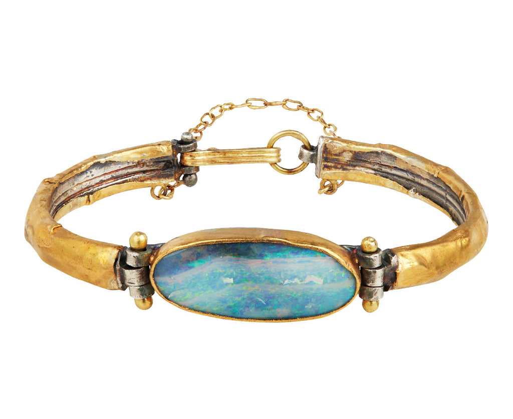 Judy Geib Oval Boulder Opal Bracelet