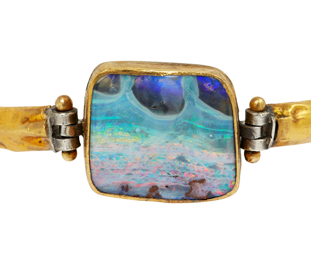 Squarish Pretty Boulder Opal Bracelet - TWISTonline 